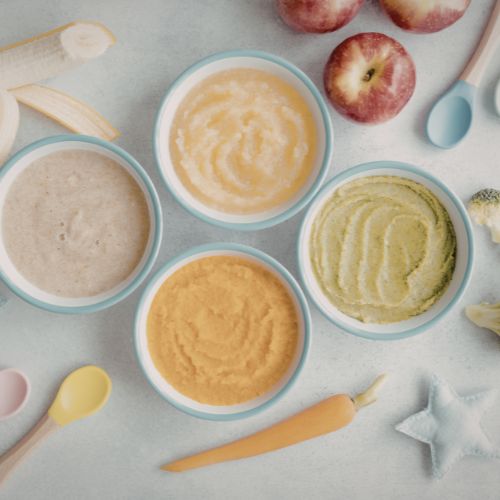 Baby-Breie aus Gemüse und Obst