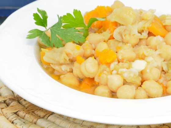 Kichererbsen Eintopf mit Zitrone
