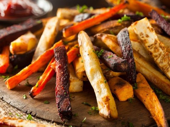 Gemüse Fries sind eine gesunde Alternative zu Pommes